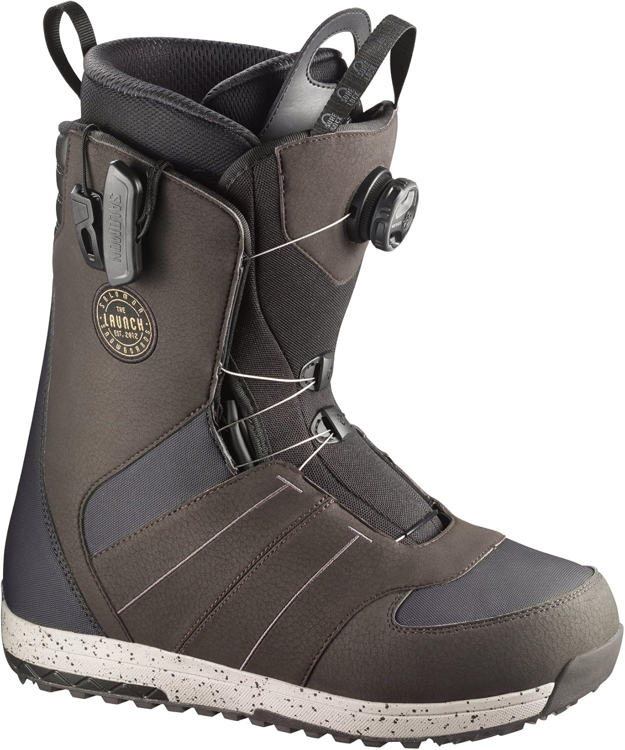 2018 Salomon Launch BOA SJ Grey 10 Mens Snowboard Boots, Boots Amazon