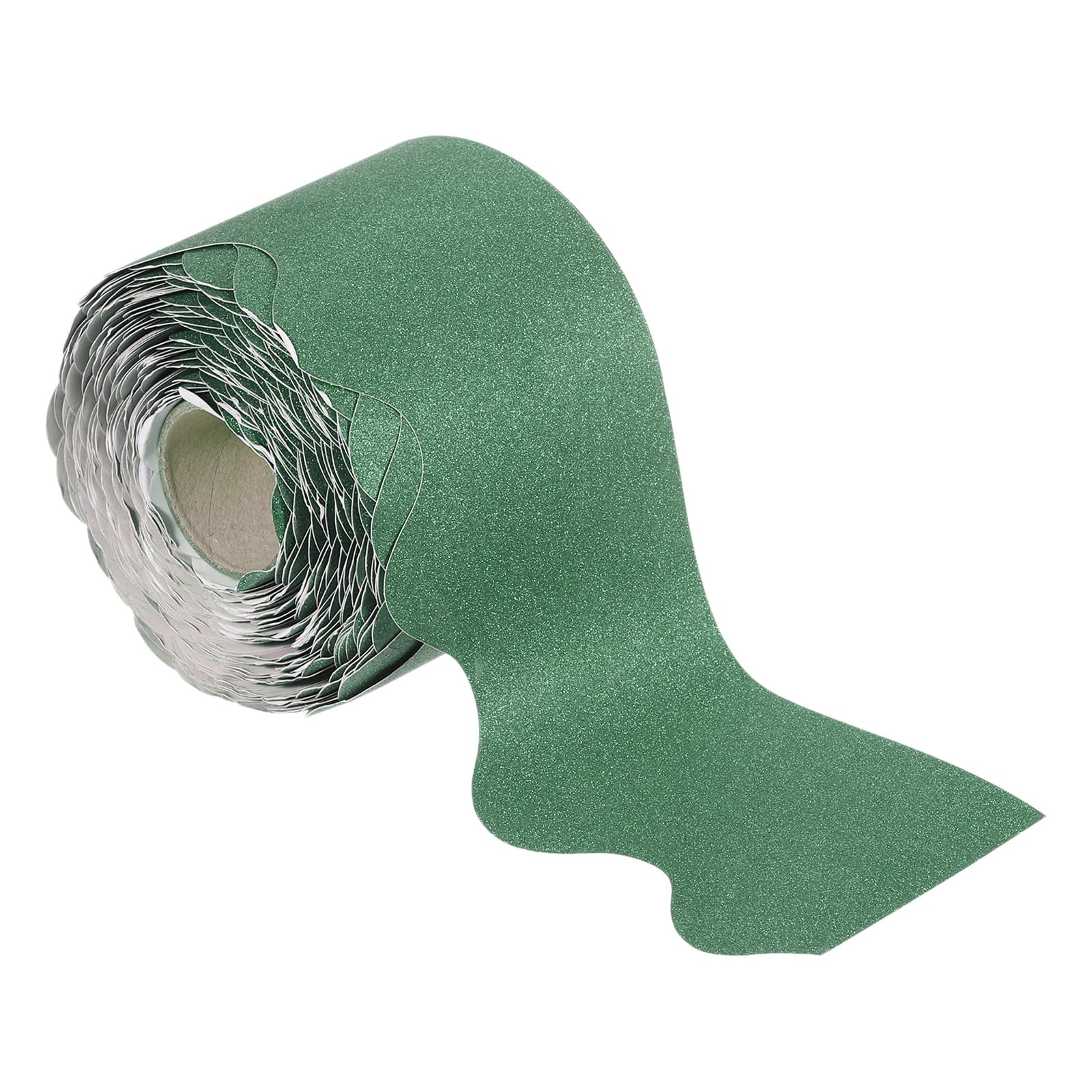 PATIKIL 3" x 65.6ft Bulletin Board Border, Scalloped Trim Strips Wall Decor for Locker Classroom Cork Poster Black Board White Chalkboard, Green