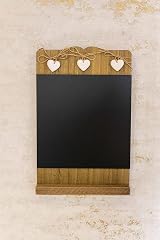HomeZone Vintage Wooden Memo Board - Rustic Chalkboard Kitchen Decor view 5