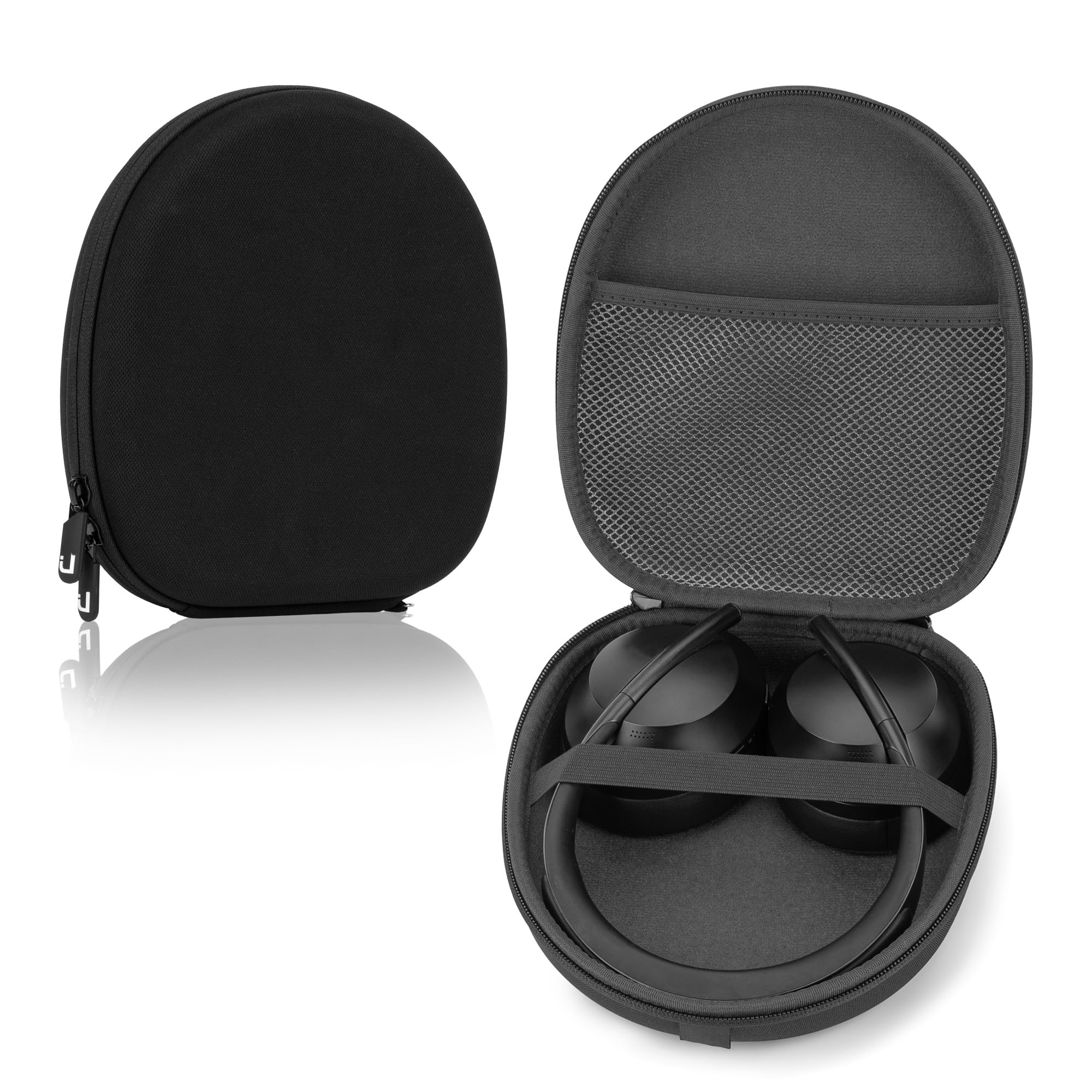 Linkidea Headphones Carrying Case Compatible with Bose QC Ultra II, QC 45, QC 35 II, 700 and More, Protective Hard Shell Travel Bag with Cable, Charger Storage (Black)