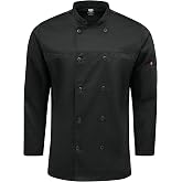 Red Kap Men's Men's Deluxe Airflow Chef Coat