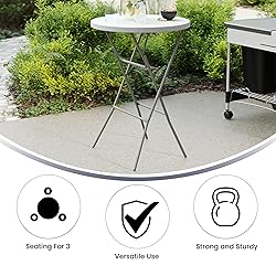 Flash Furniture Elon 32' Round Folding Bar Height