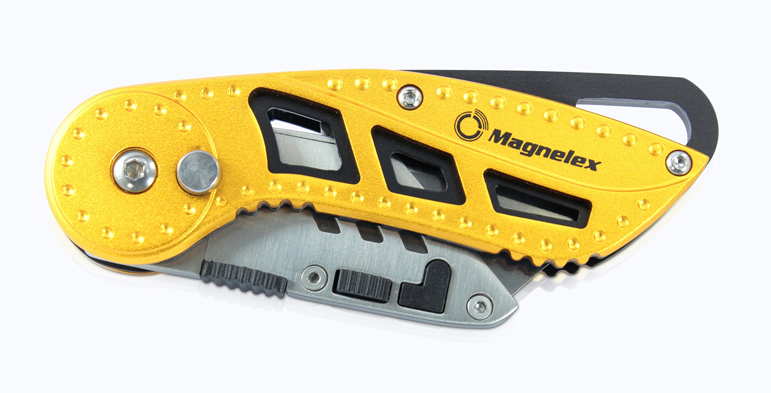 Magnelex Folding Utility Knife with 5pcs. Extra Blades and Storage