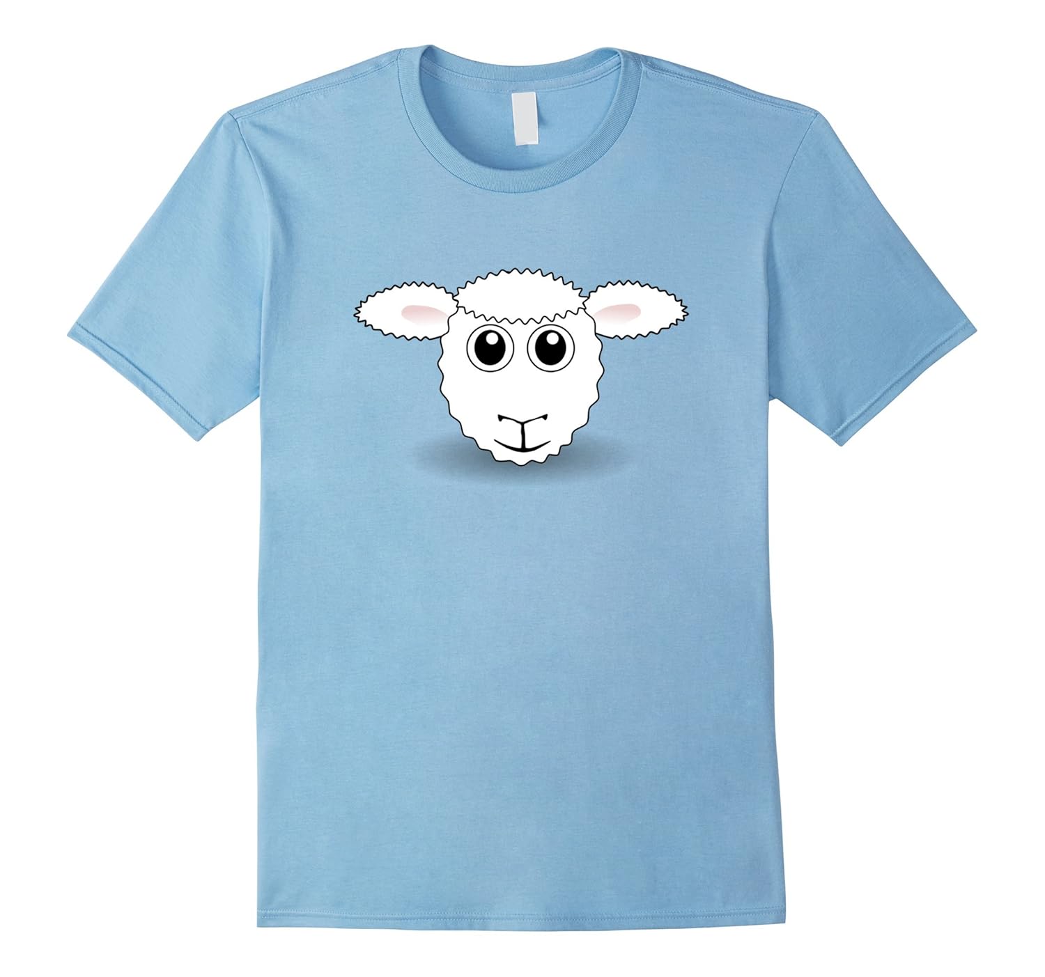 Cute Sheep Face Emoji T-Shirt-ANZ