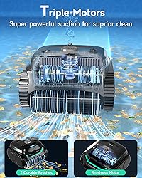 WYBOT C2 Robotic Pool Cleaner, Cordless Pool Vacuum