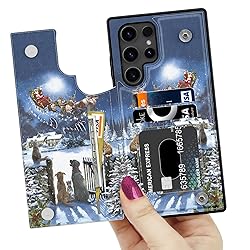 LETO Christmas Wallet Phone Case for Samsung Galaxy
