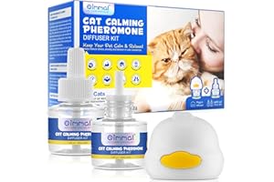 RSGRT Calming Diffuser for Cats, 2 Packs Cat Calming Diffuser Refills for Replacement, Enhaned Cat Calming Pheromone Diffuser, Cat Calming Diffuser Kit for Cats Anxiety Relief (2x48ml Refills)