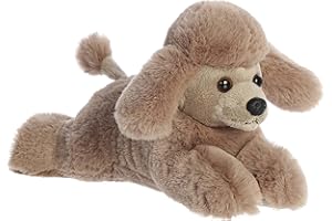 Aurora® Adorable Mini Flopsie™ Paysley Poodle Stuffed Animal - Playful Ease - Timeless Companions - Brown 8 Inches