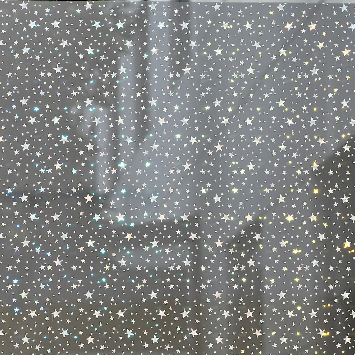 JOLIHOME One Way Window Film Privacy Reflective Mirror Glass Window Sticker Anti Glare Vinyl Film Heat Control Window Tint Sun Blocker for Home Bedroom Reusable, Silver 44x200cm