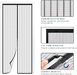 SMALUCK Magnetic Door Screen 80x200 cm Heavy Duty Mesh with Magnets view 3