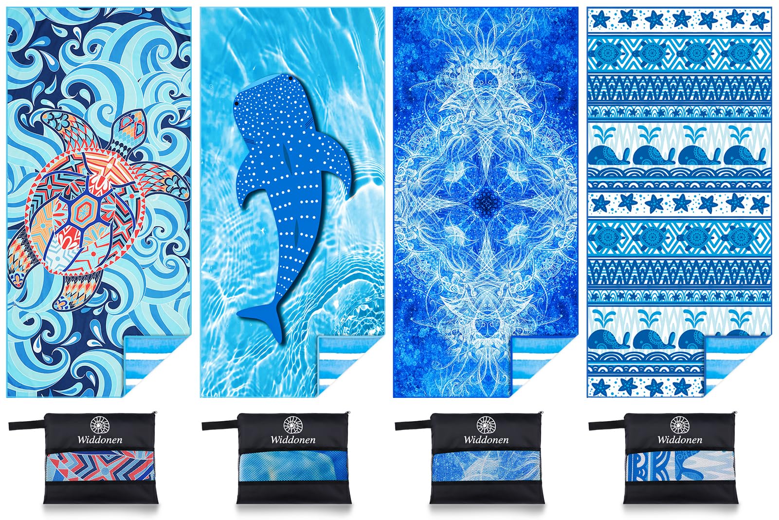 Photo 1 of **USED - MINOR DAMAGE**
Microfiber Thin Lightweight Beach Towel Sand Free Quick Dry Absorbent Compact Towels for Swimming Pool Camping Beach Accessories Large Easy Pack Travel Things for Vacation Essentials Adult Gift
