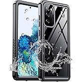 MOZOTER for Samsung Galaxy S20 FE Case Waterproof,[IPX8 Underwater Case][Full Body Shockproof & Military Dropproof] Clear Sound Quality Built-in Screen Protector for Samsung S20 FE 6.5 inch-Black