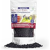 Dried Elderberries - 1lb Bulk - Hand-Sorted, Wildcrafted, Natural, Non-GMO, Whole European Immune System Support for Black El