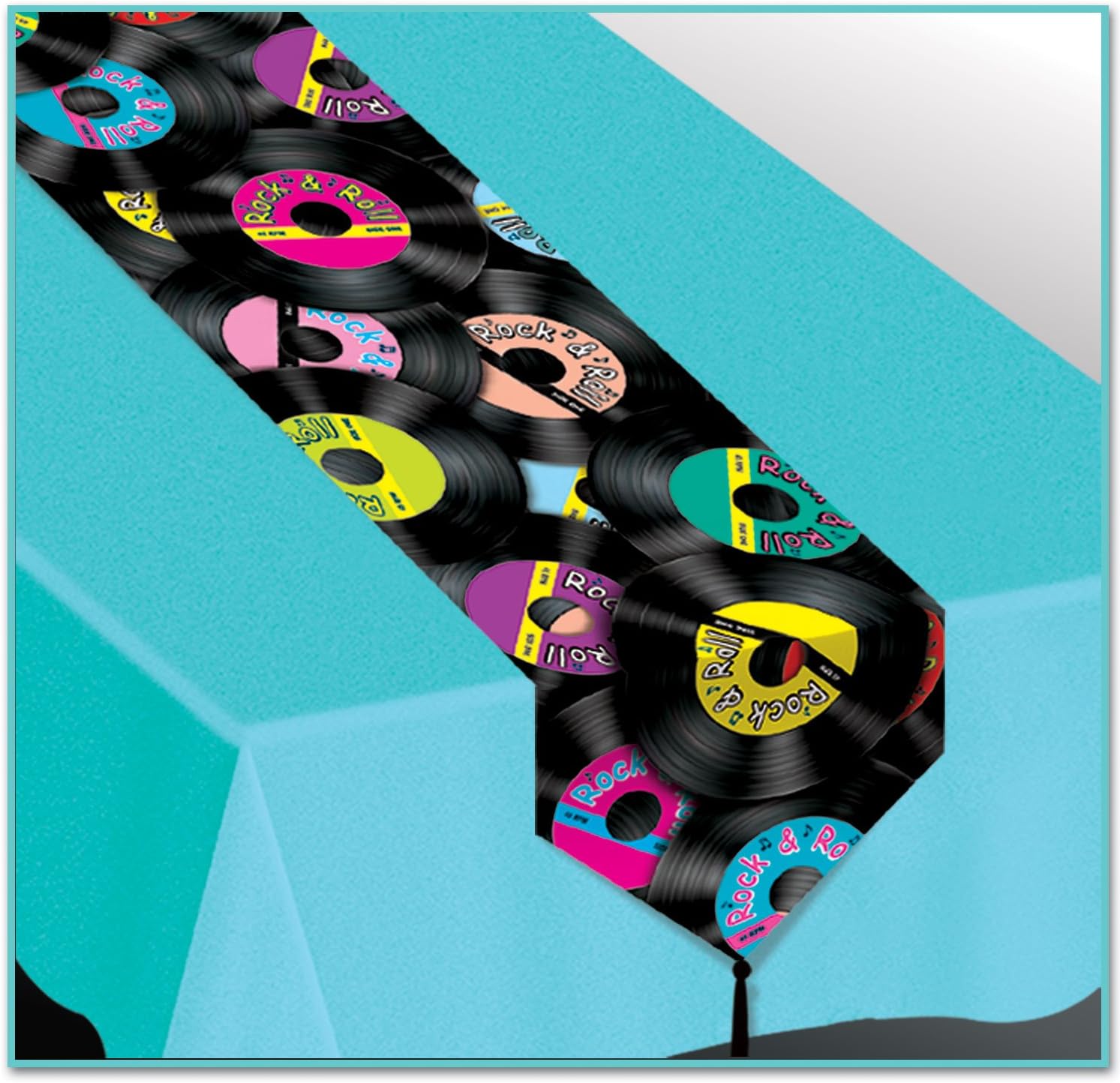 Best plastic table runner roll grey