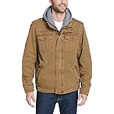 Levi's Men's Washed Cotton Hooded Military Jacket (Regular & Big & Tall Sizes)