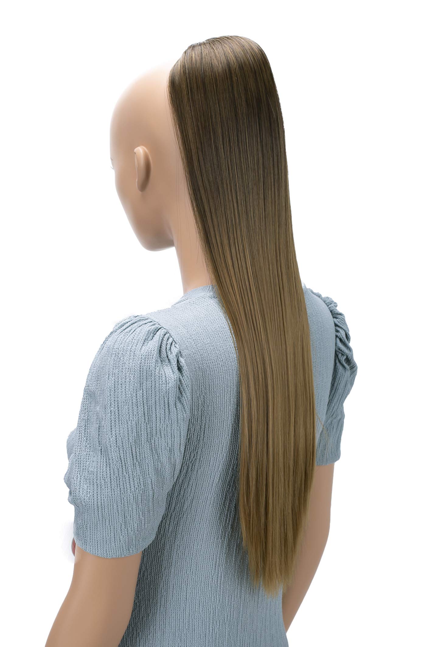 CAISHA 26" Hairpiece Ponytail Long Hair Extension Drawstring Straight Light Brown Mix PH625