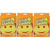 Scrub Daddy Shark Tank Sponge Smiley Face Scratch Free Scrubber 3 Pack