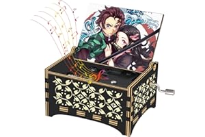 GORHPERD Demon Slayer Merch Music Box Gifts for Anime Fans | Demon Slayer Toy Hank Crank Music Box | Play Demon Slayer Theme Song | Anime Gifts for Sister/Daughter/Kids/Nephew/Niece.