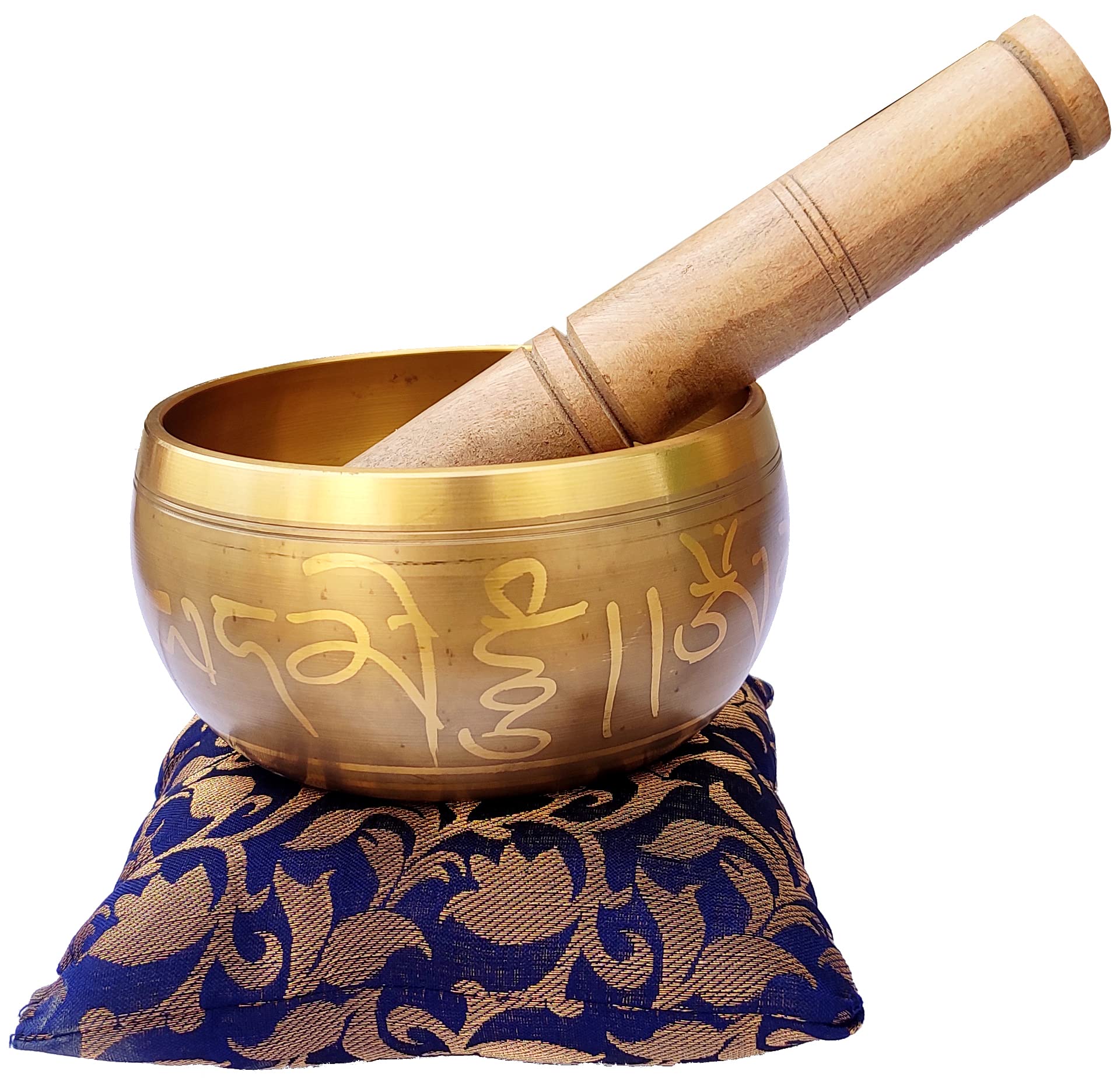 Purpledip Bell Metal Singing Bowl: Buddhist Tibetan Musical Instrument For Dhyana & Meditation (10781)