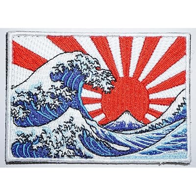 Japan Import] 100% Embroidery Verclo Patches Hokusai Turkmenistan