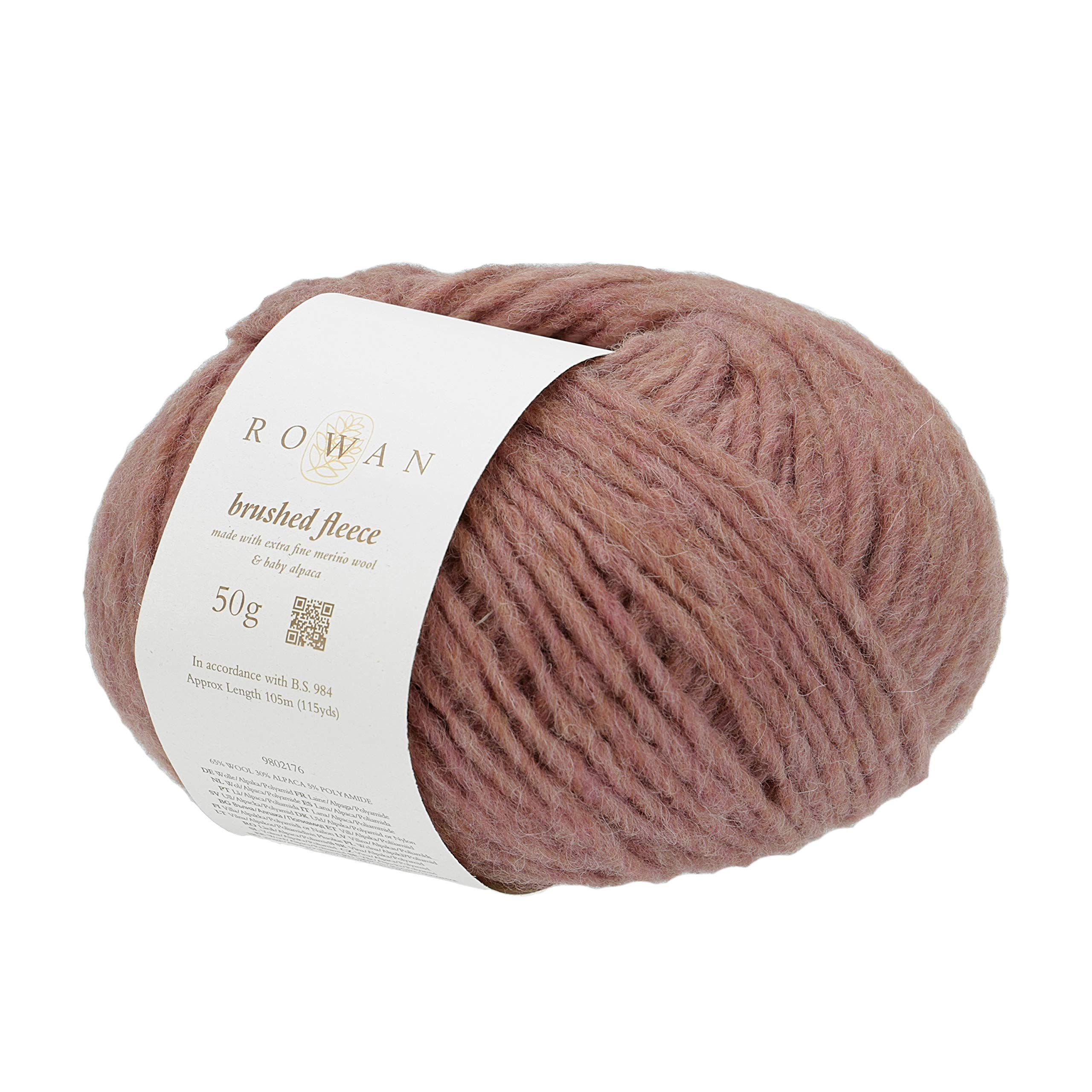 Rowan Hand Knitting Yarn, 65% Wool, 30% Alpaca, 5% Polyamide, Rose deg, One Size