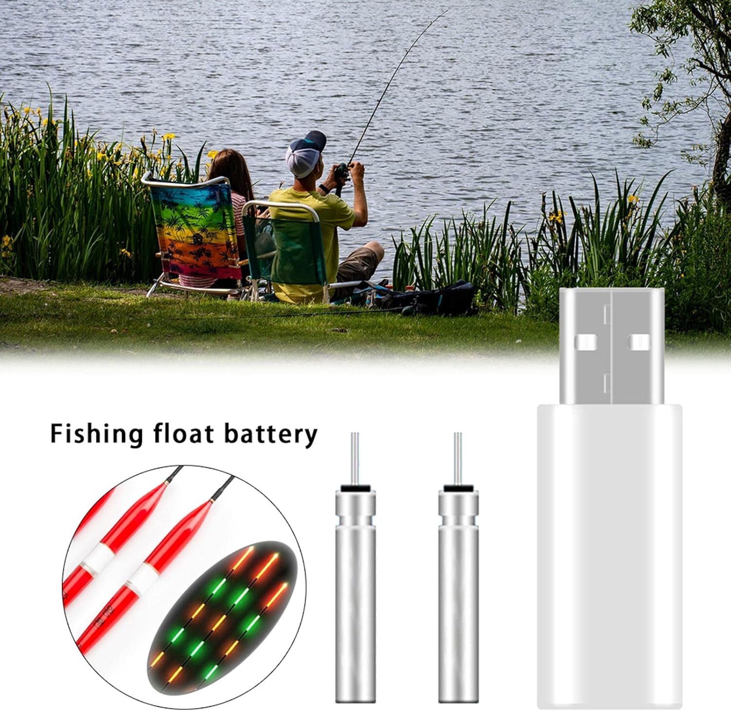 Amazon 電気ウキ用ピン型リチウム電池 Usb充電器セット 釣りギアフロート充電器 発光電子フロート充電器 Usb充電器 複数の充電方法をサポート 急速充電 使用し安全 ポータブル 長い使用時間 耐久性 夜釣り 竿先ライト用 Usb充電式 電気ウキ 1本or2本 充電 优悠屋