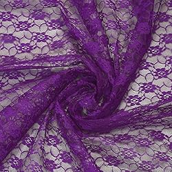 MDS Pack of 25 Yard Bridal Solid Raschel Lace