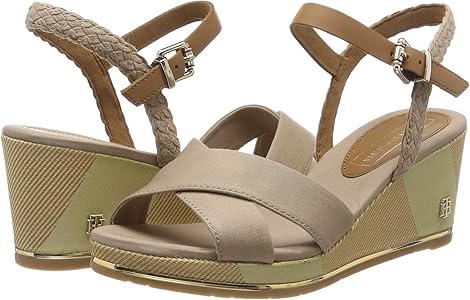 tommy hilfiger cobblestone wedges