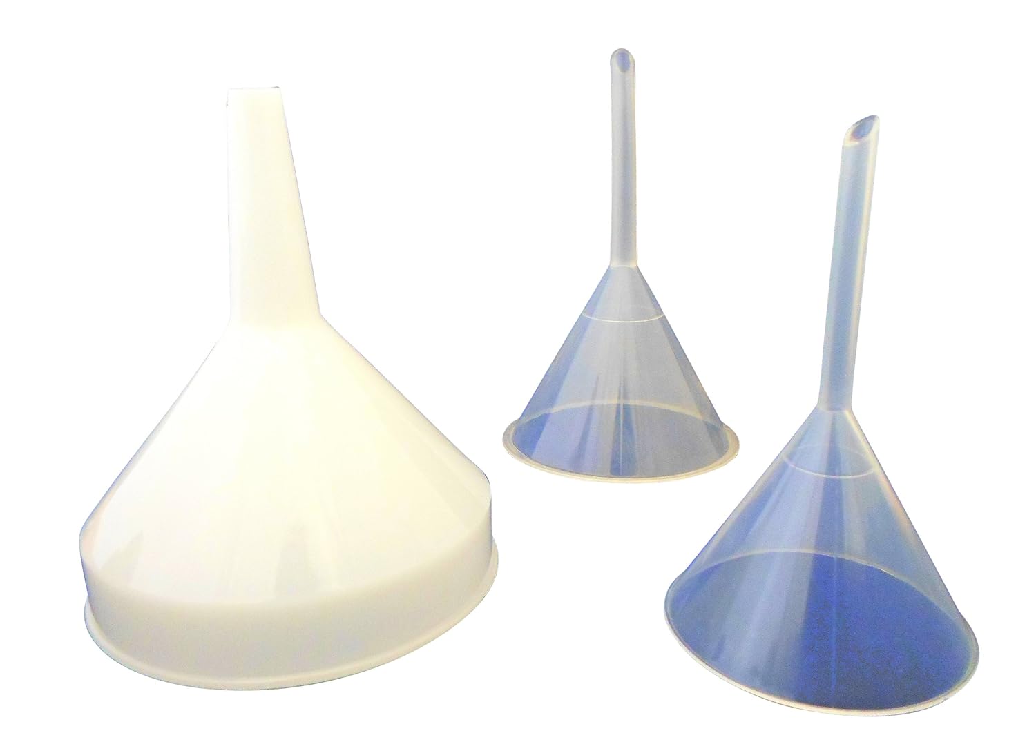 Ajax Scientific 3 Piece Plastic Funnel Set Science Lab Funnels Amazon