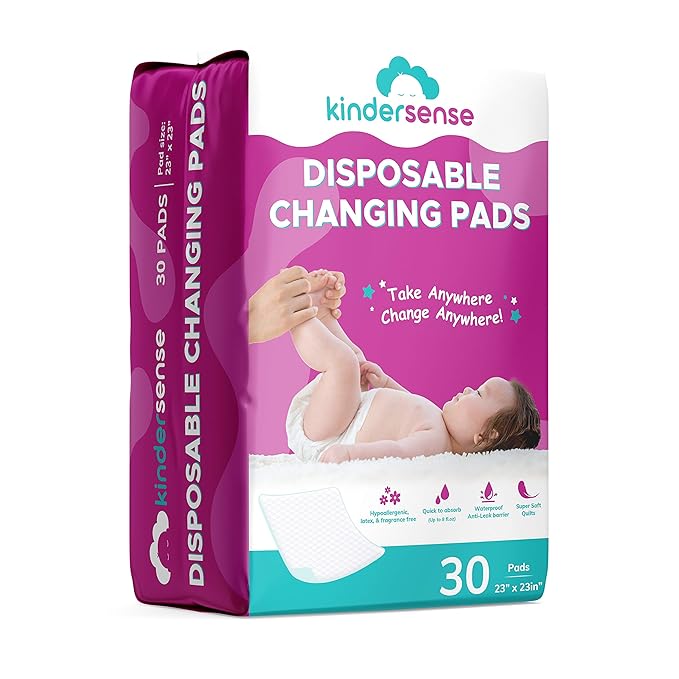 Disposable Changing Pad for Baby Diaper 30 Pack