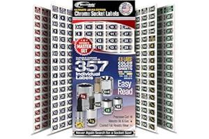 STEELLABELS NEW! Ultimate Chrome Socket Label Set