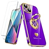 Nonional Compatible for iPhone 13 Case with 2 Pack