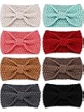 Pangda8 Pieces Winter Knit Headband Turban Headband Ear Warmer Head Wrap for Women and Girls
