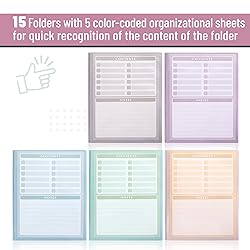 Mr. Pen- Plastic Folders with Pockets and