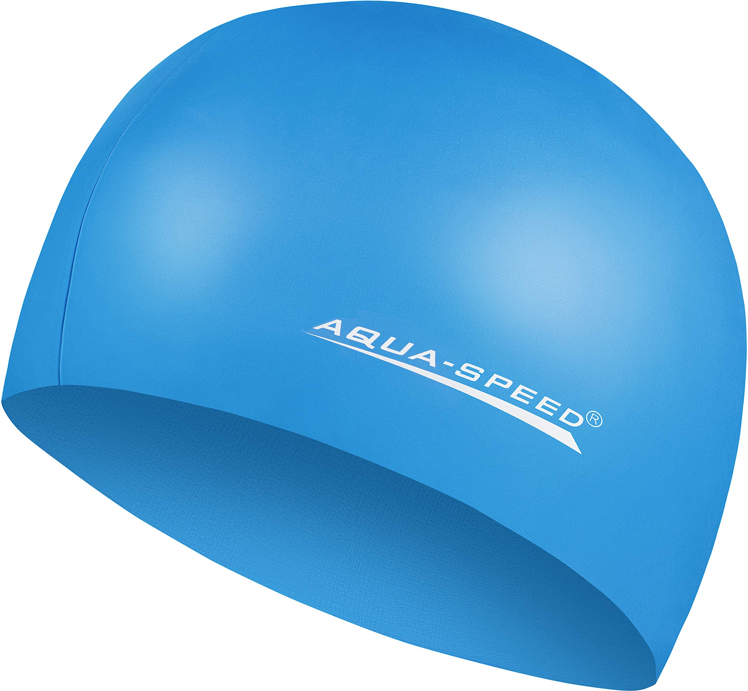 Aqua Speed MEGA Super-stretch swim cap | waterproof swimming cap | swimmer | sport | swimming | triathlon | silicone | Women & Man | Mega/Blue
