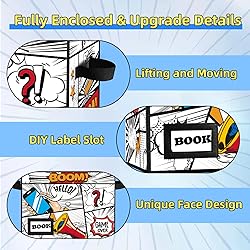 YNSZAS Comic Book Storage, Comic Book Box, 15.8" X
