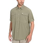Little Donkey Andy Men's Quick-Dry Stretch Long Sleeve Shirt for Hiking, Travel Sage A1 Size XL