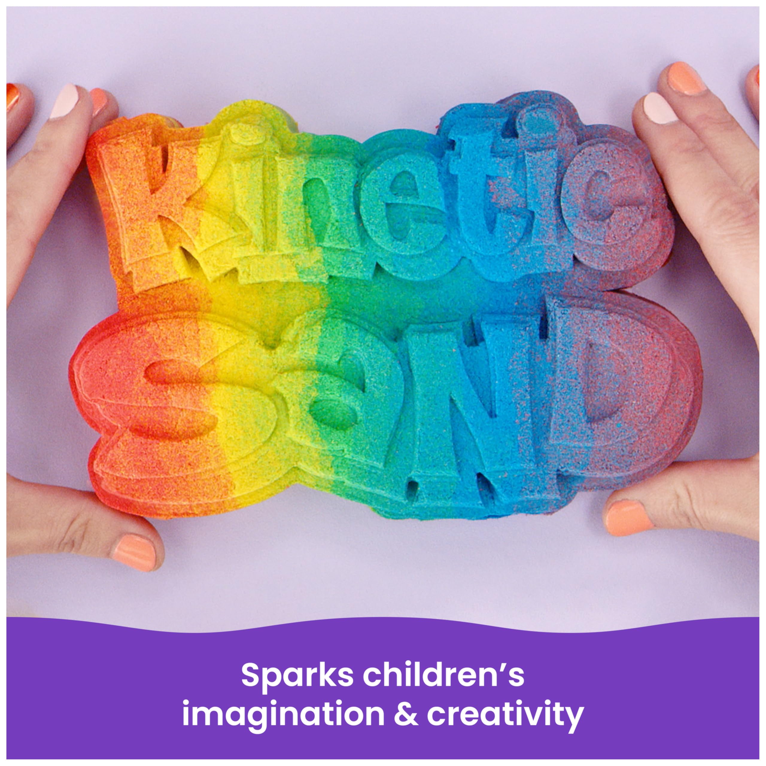 Kinetic Sand 6lbs Mega Mixin’ Bag with Red, Yellow & Blue Play Sand, Amazon Exclusive (Packaging May Vary), Sensory Toys, Holiday Gifts & Stocking Stuffers for Kids Ages 3 and up