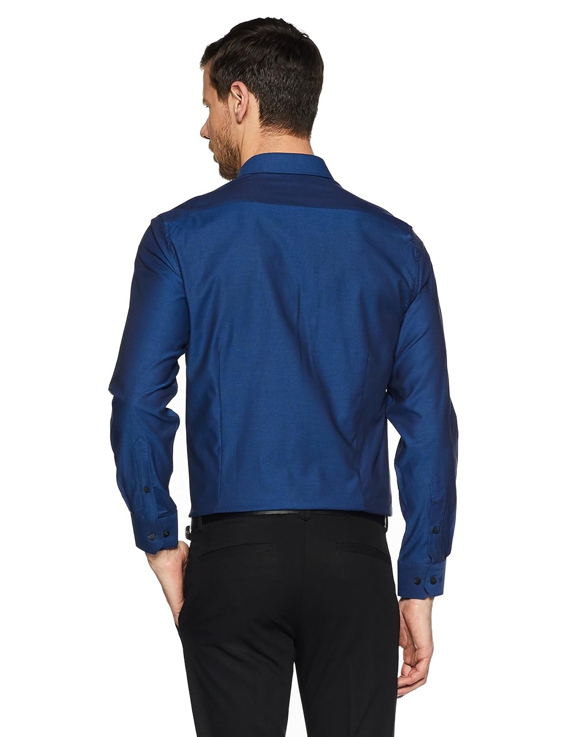 louis philippe men's solid slim fit formal shirt