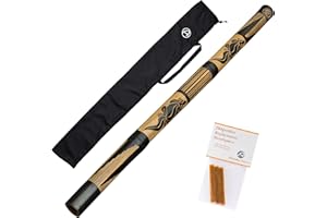 Didgeridoo ''Carved'' + Beeswax + Nylon bag