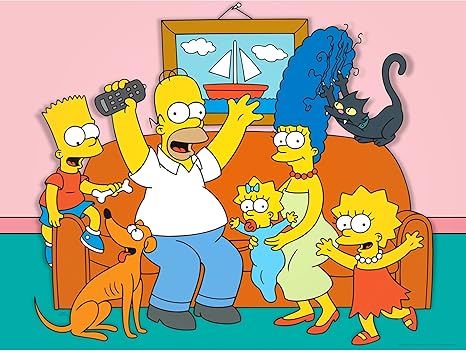Oriental Furniture The Simpsons Family Couch Wall Artwork Amazon