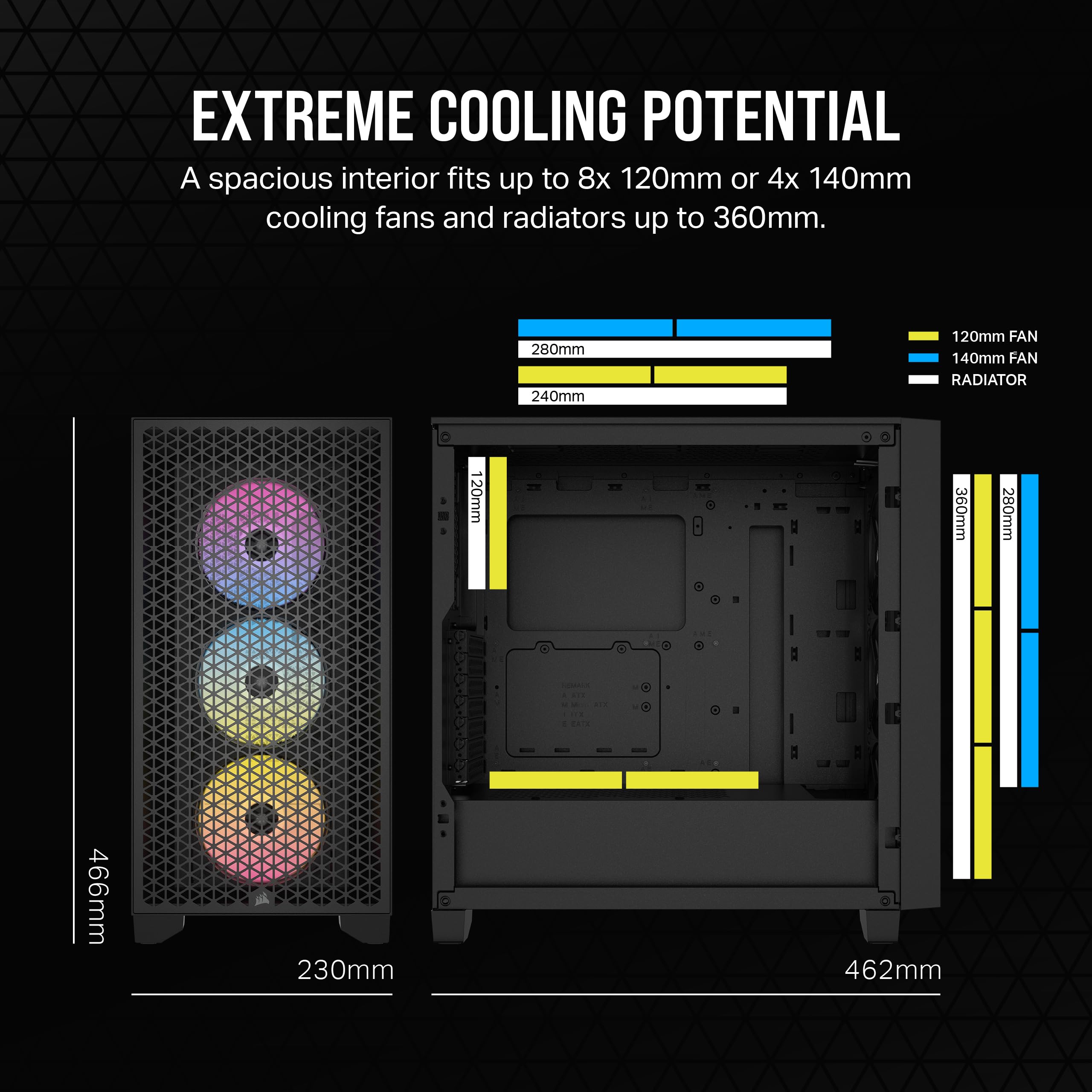 Corsair 3000D Rgb Airflow Case - Front Panel Airflow Design