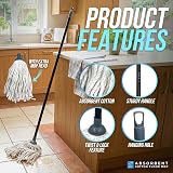TDBS Cotton Floor Mop System with 110cm Metal Handle & Extra Head view 5