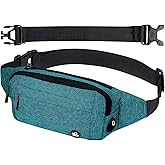 WATERFLY Fanny Pack Waist Bag: Small Hip Pouch Bum Bag Fannie Pack Phanny Fannypack Waistpack Bumbag Beltbag Sport Slim Fashionable for Jogging Hiking Hiker Woman Man