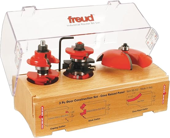 Freud 3 Piece Door Construction Bit Set 98 302 Door And Window