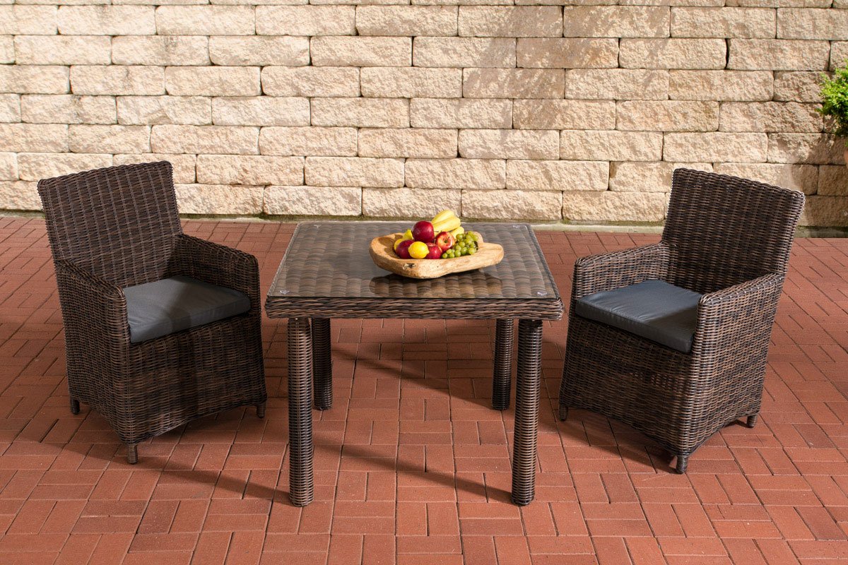 Gartenmöbel Set Alu Grau