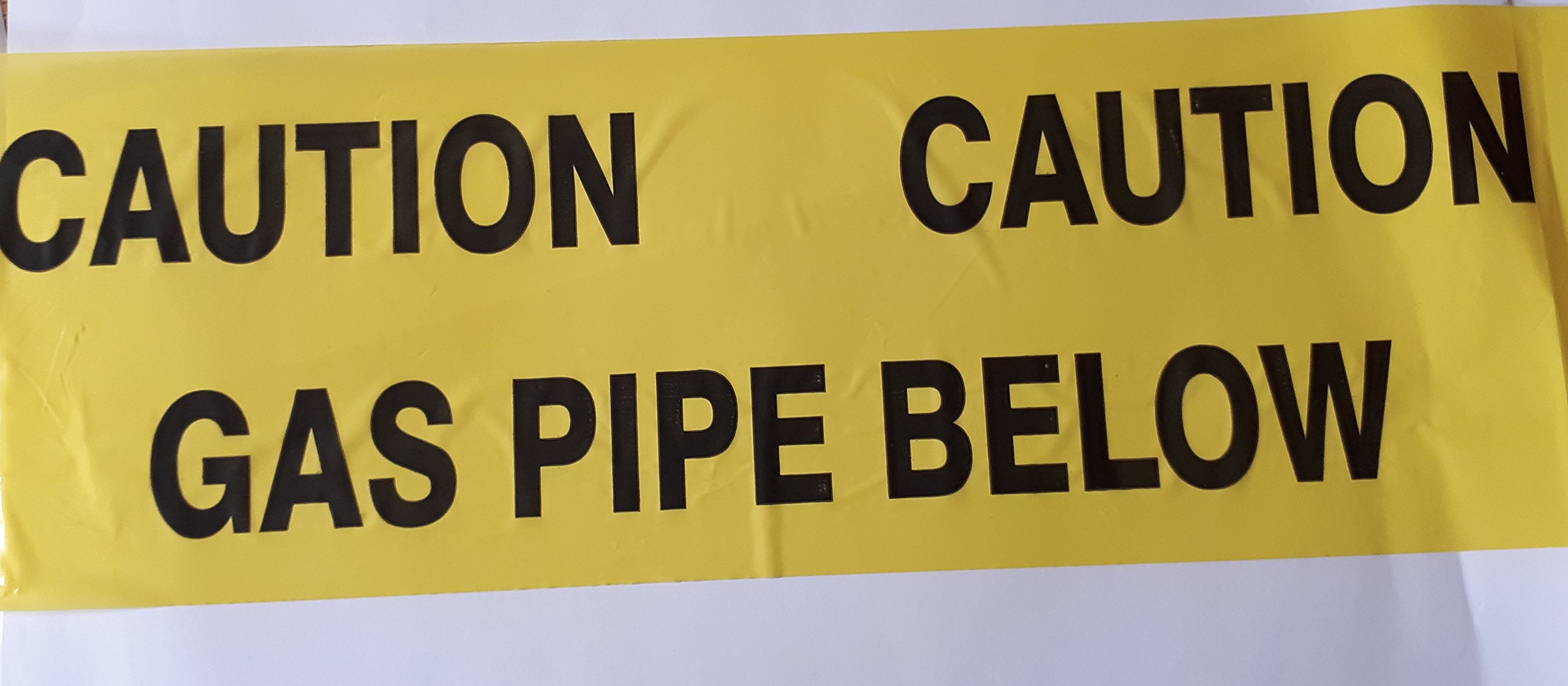 Ali's DIY Gas Pipe Below Warning Tape - 25 Metre Custom Cut Length