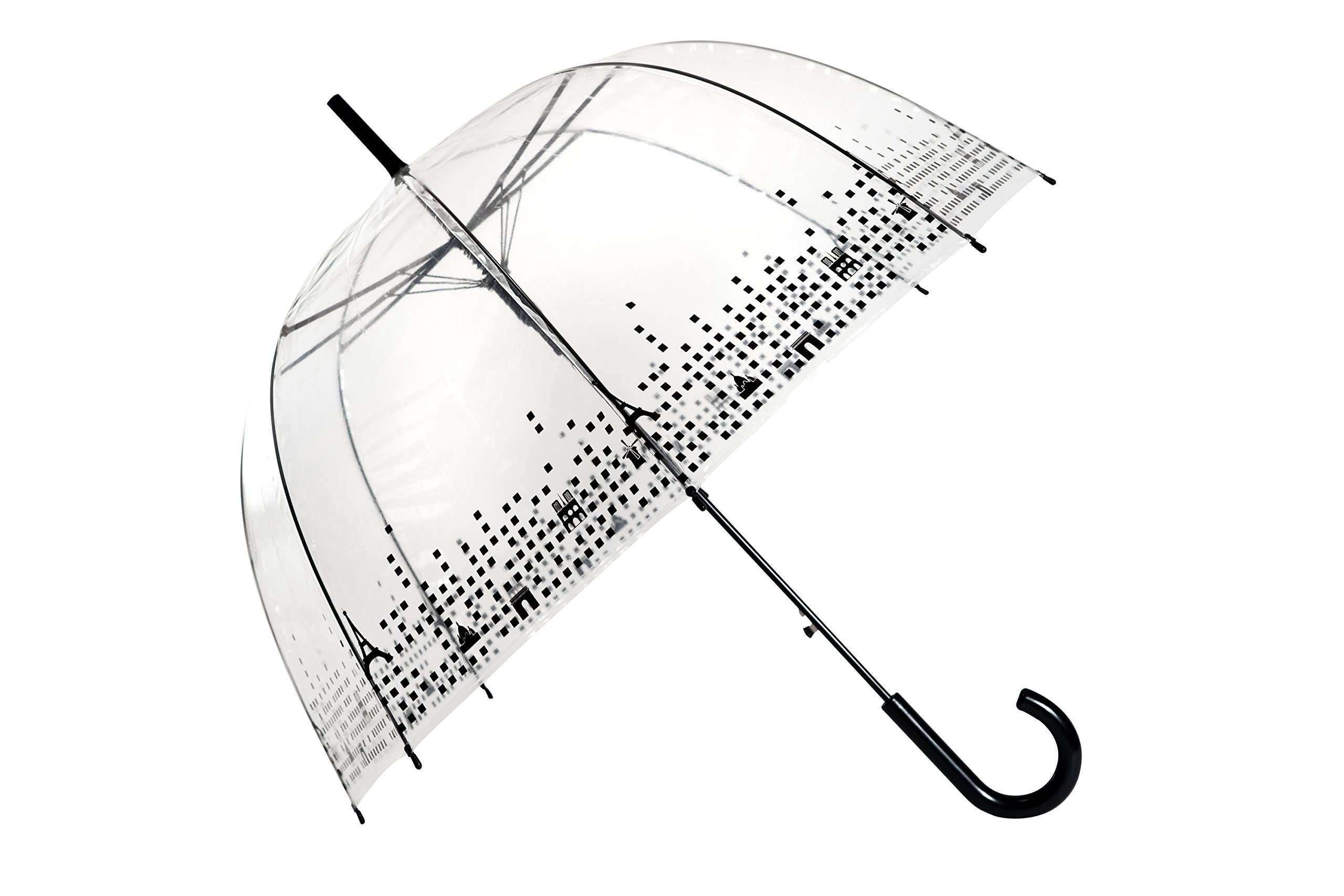 SMATI Stick clear Umbrella dome transparent Automatic - Paris