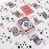 Bicycle Jumbo Standard Playing Cards Two Decks Red Blue Air Cushion Finish view 5