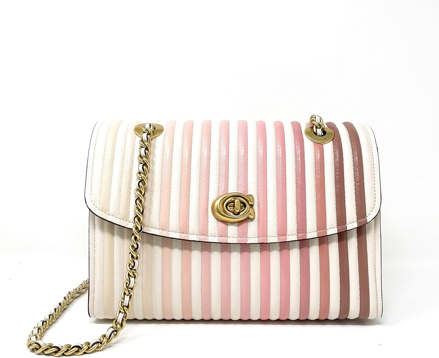 coach parker ombre quilted shoulder bag